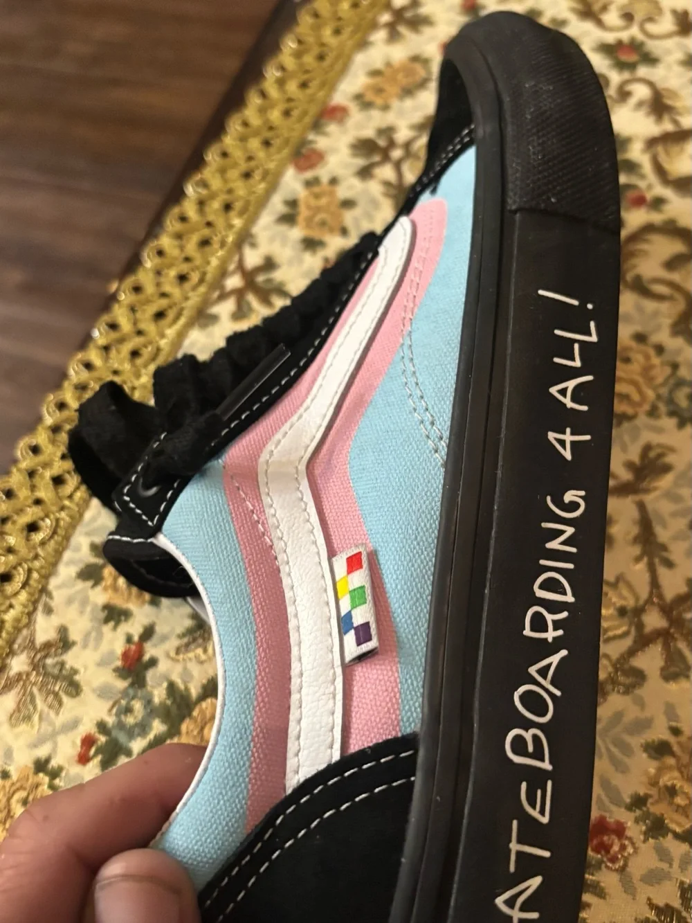 Vans Skate Old Skool Pride Skateboarding 4 All Shoes Men 6.5 Women 8 Rare